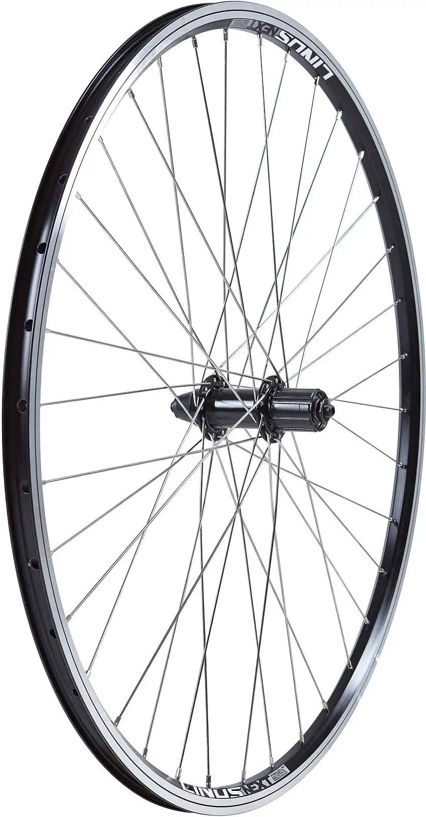 Bakhjul 559 mm 26" 8/9/10-delad kassett snabblås svart Shimano/SRAM