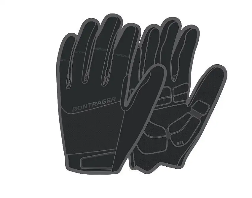 Handskar Bontrager Circuit FF Gel Dam Svart