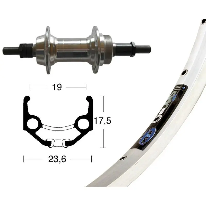 Cykelhjul Wiener Winora ZAC 19 32 TR 100