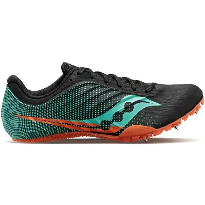 Löparskor Saucony Spitfire 5 Spike Black/Cool Mint