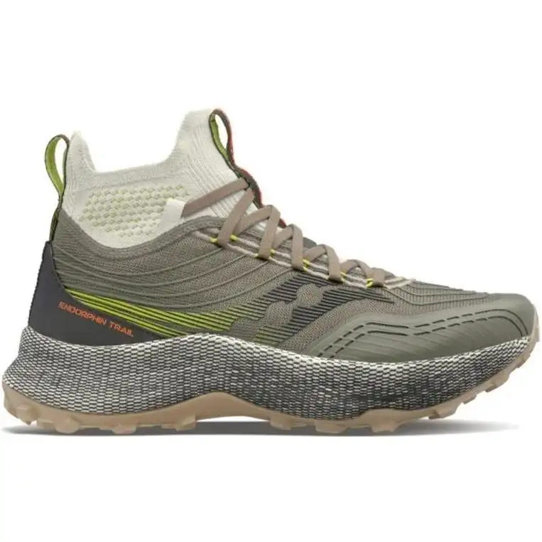 Löparskor Saucony Endorphin Trail Mid Olive/Black