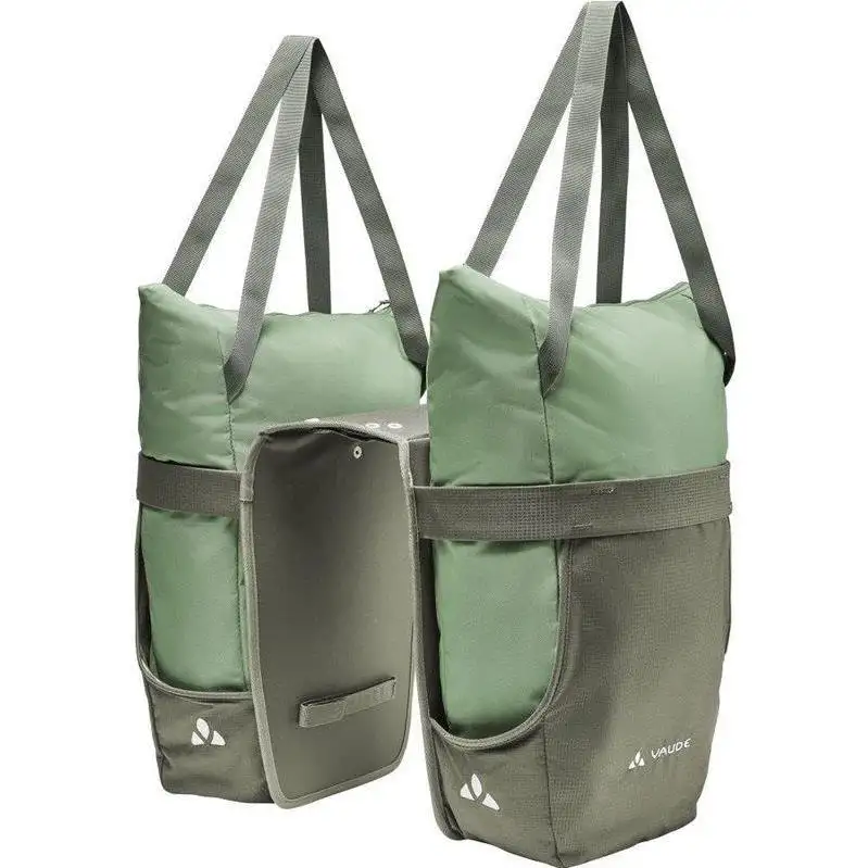 Cykelväska Pakethållare Vaude Twinshopper Bike Bag Willow Green