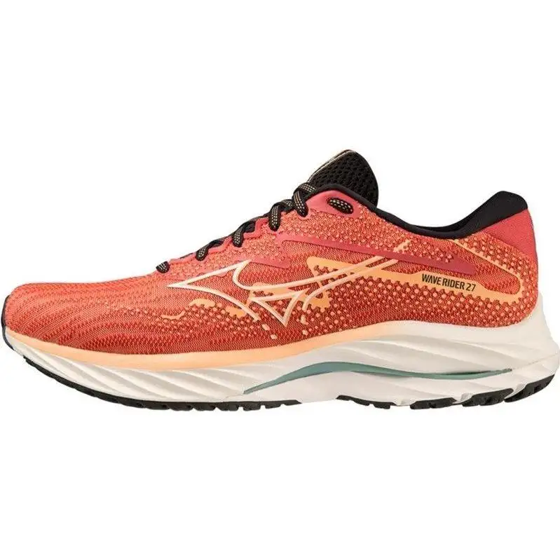 Löparskor Mizuno Wave Rider 27 Spiced Coral/snow White/tourmaline