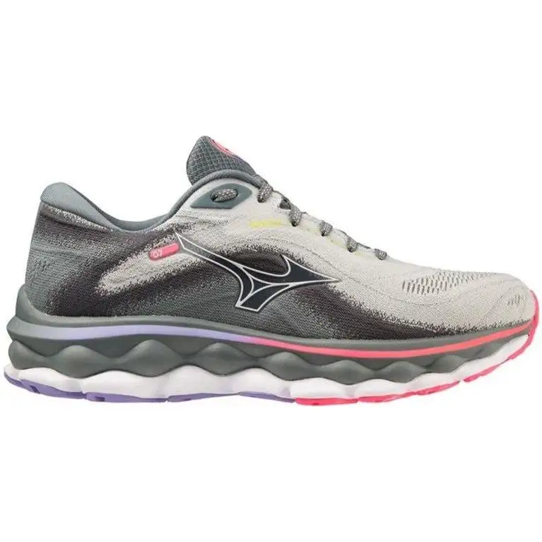 Löparskor Mizuno Wave Sky 7 Pearl Blue/White/Highvis Pink
