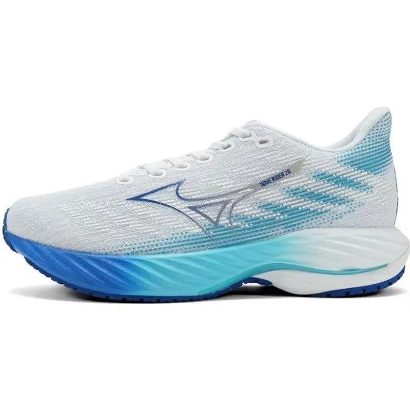 Löparskor Mizuno Wave Rider 28 Dam White/Mugen Blue/River Blue