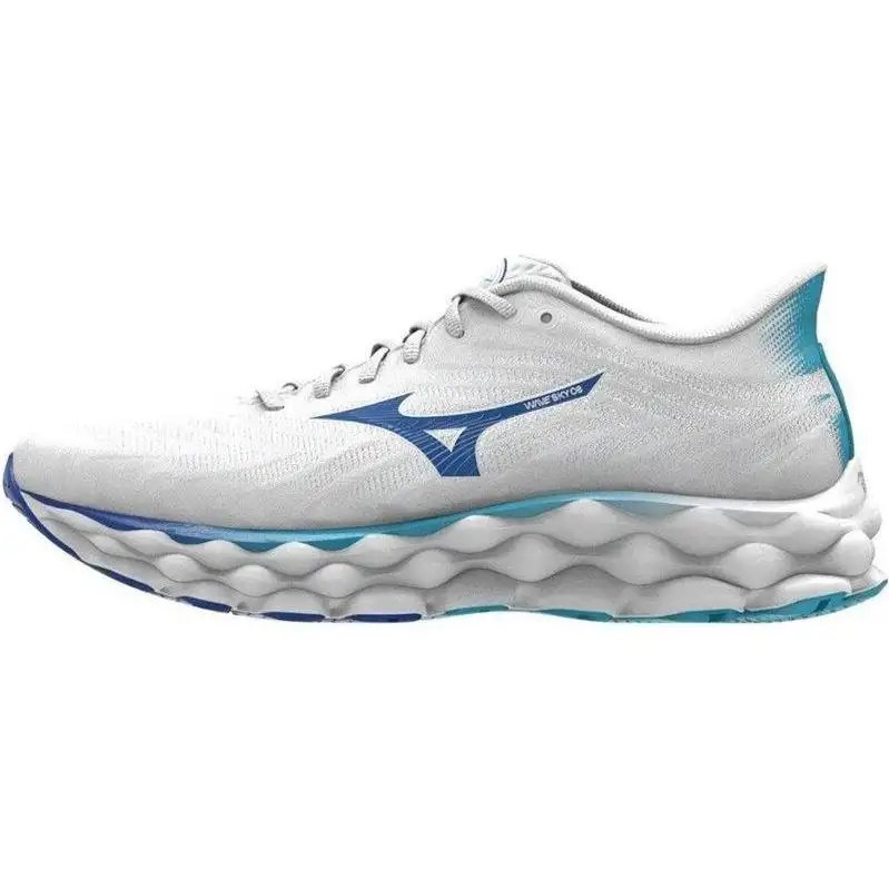 Löparskor Mizuno Wave Sky 8 Dam White/Laser Blue/Mugen Blue