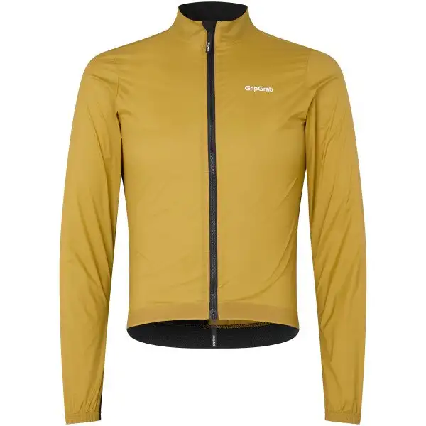 GripGrab PACR vindtät lättviktsjacka Mustard Yellow