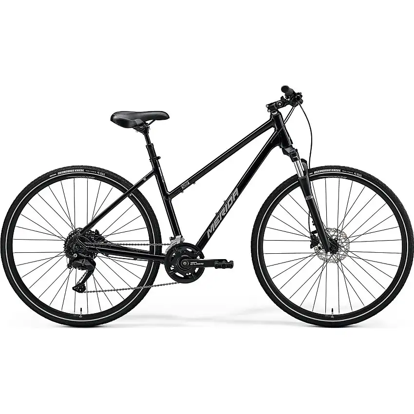 Hybridcykel Merida Crossway 100 dam silver/svart
