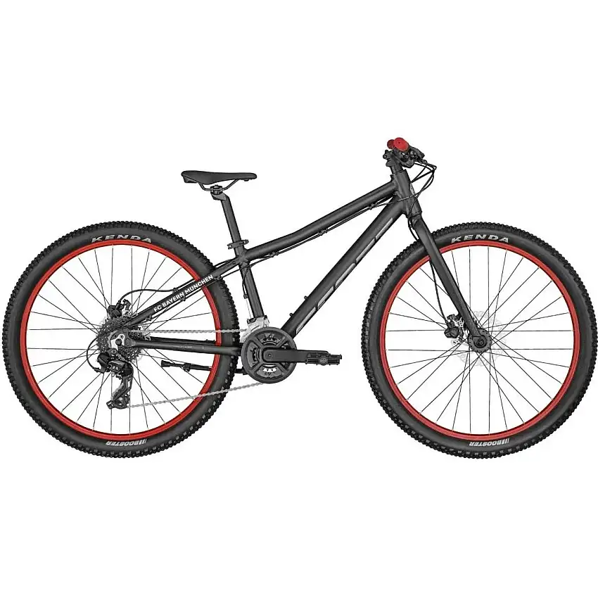 Barncykel Scott Scale 26 rigid svart/röd