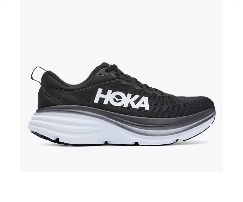 Hoka Löparskor Bondi 8 Wide Black/White herr