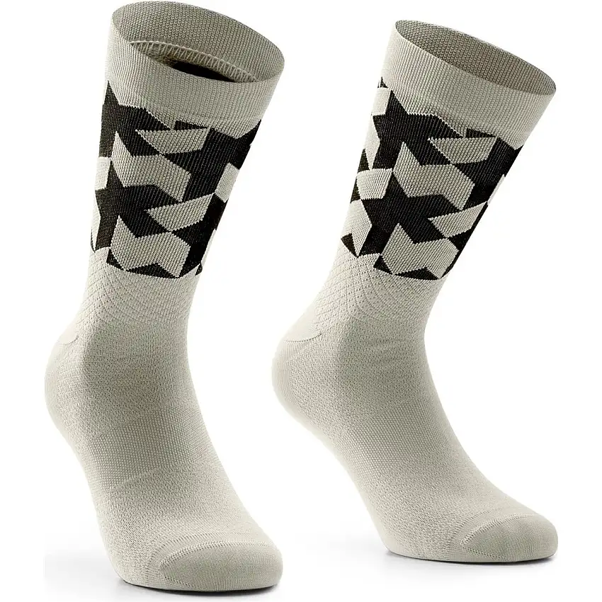 Assos Cykelstrumpor Monogram Evo Beige