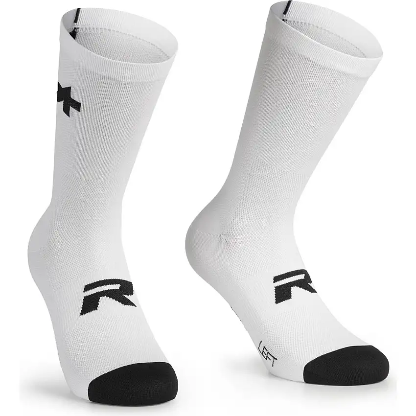 Assos Cykelstrumpor R S9 - Twin Pack Vit