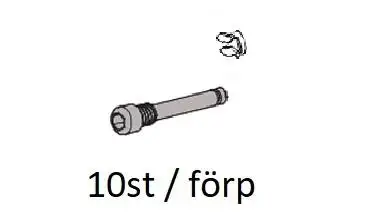 Låssprint Tektro 31.2mm with Clip 10-Pack DA2.0