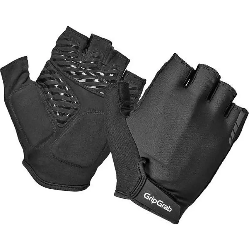 Handskar GripGrab ProRide RC Max Padded Short Finger Summer Gloves Svart