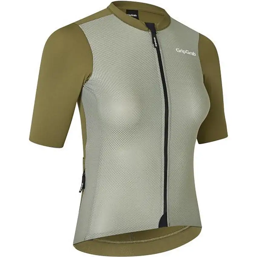GripGrab PACR lätt kortärmad cykeltröja dam Olive Green