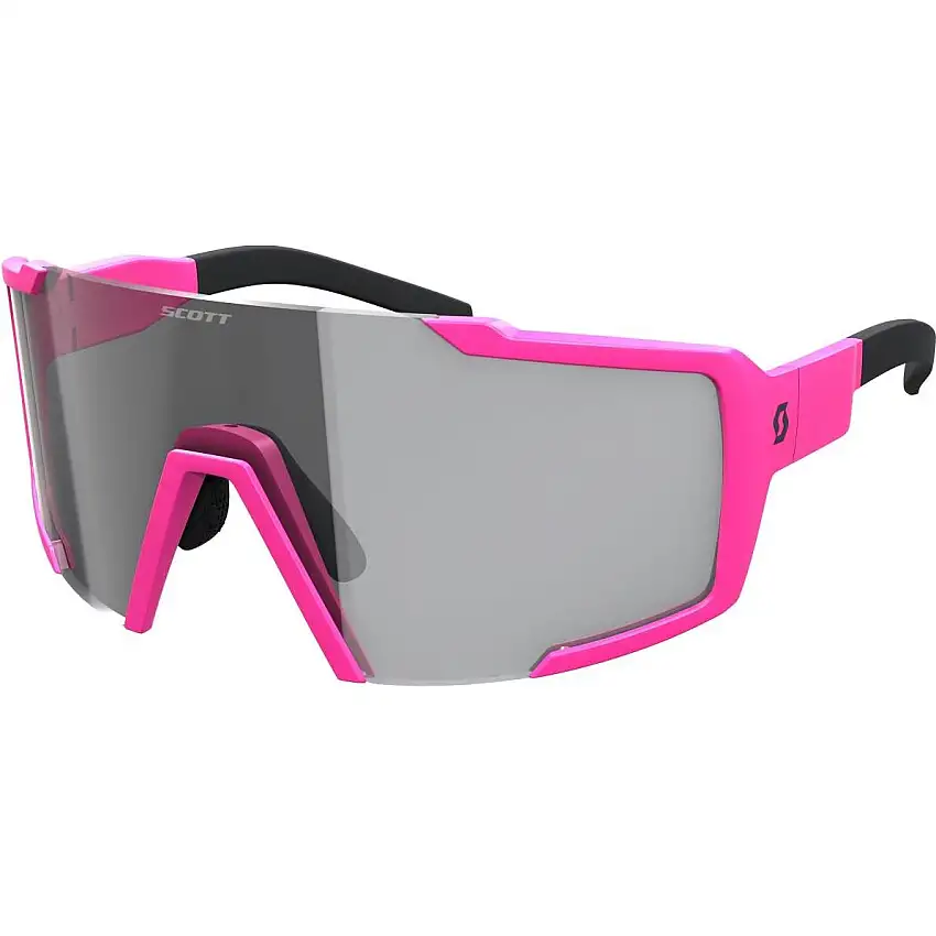 Cykelglasögon Scott Shield LS Grey Light Sensitive/Acid Pink