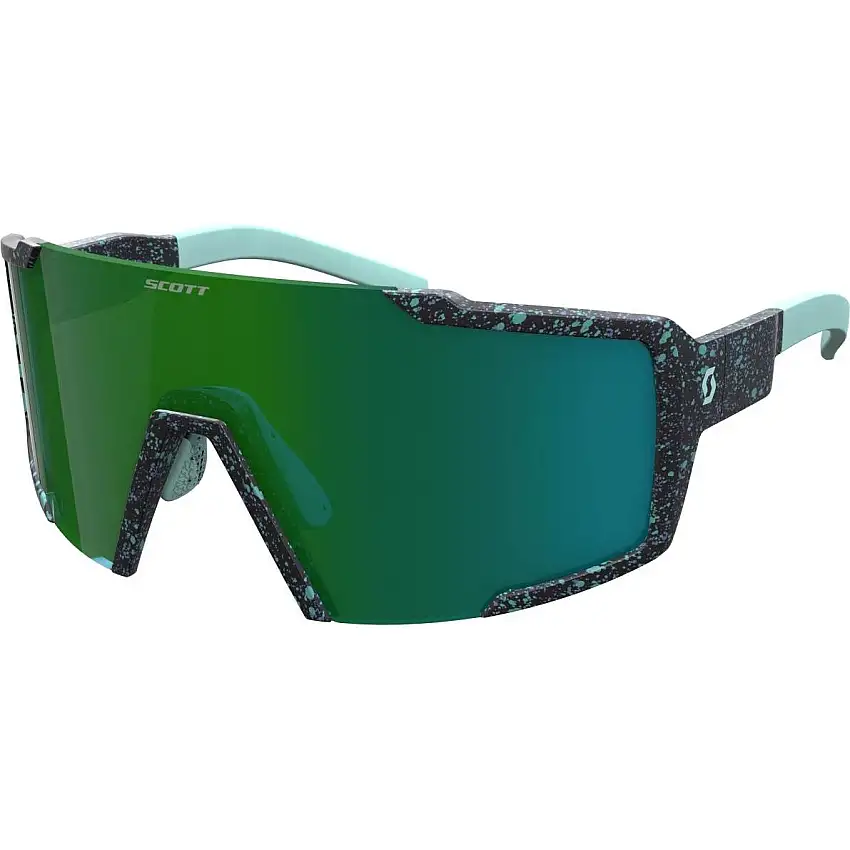 Cykelglasögon Scott Shield Green Chrome/Terrazzo Black