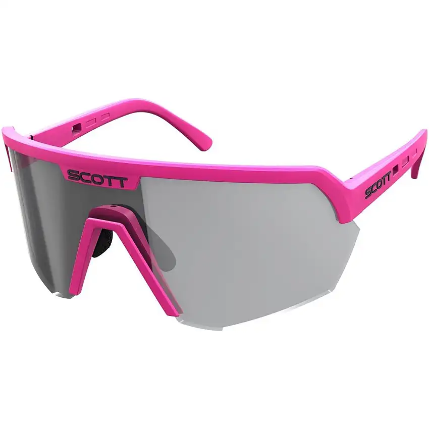 Cykelglasögon Scott Sport Shield LS Grey Light Sensitive/Acid Pink