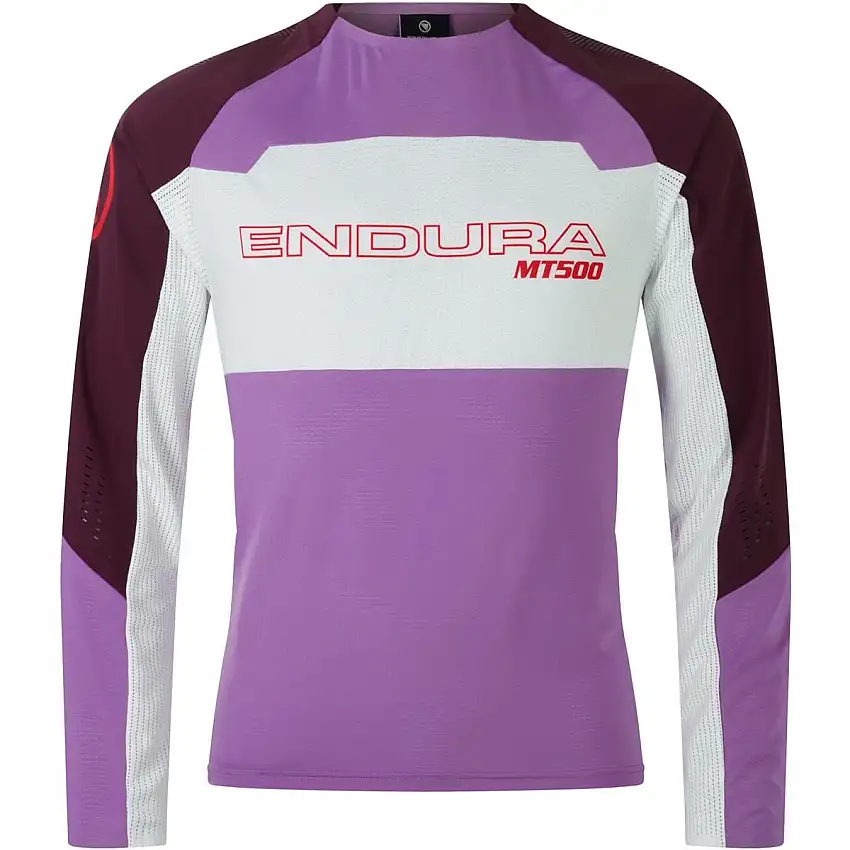 Cykeltröja Endura Mt500 Burner Lite L/S Lila