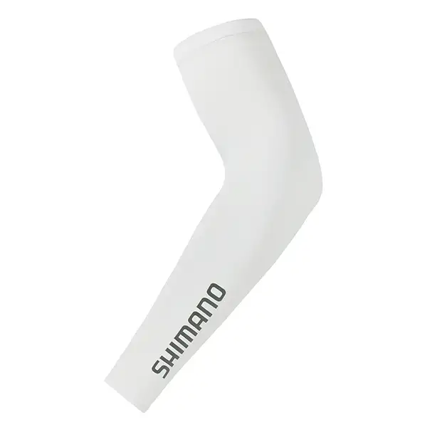 Armvärmare Shimano Vertex Sun Block Sleeves Vit