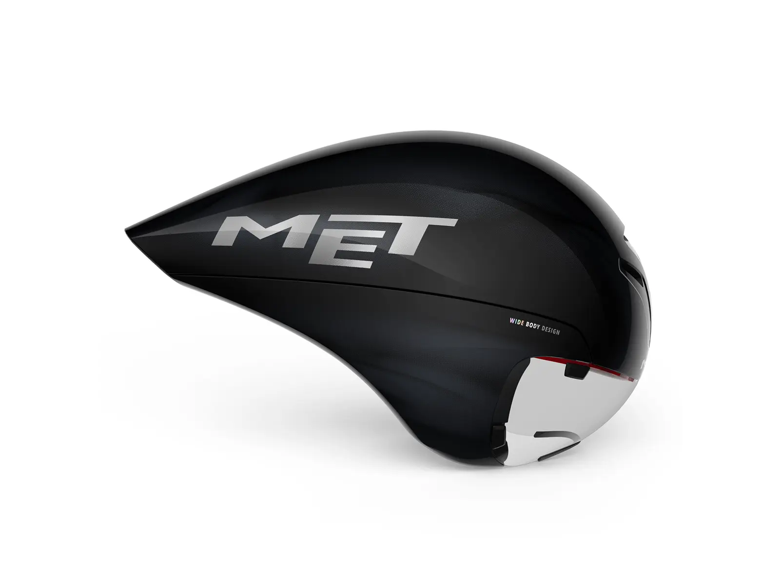 Cykelhjälm MET Drone Wide Body Black Iridescent/Glossy
