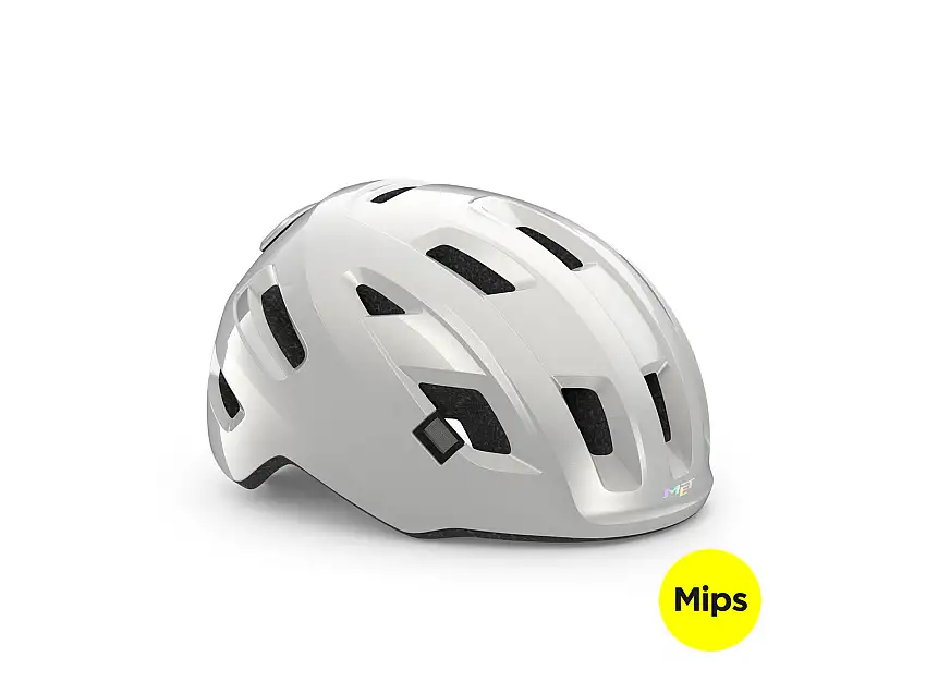 Cykelhjälm MET E-Mob Mips White/Glossy