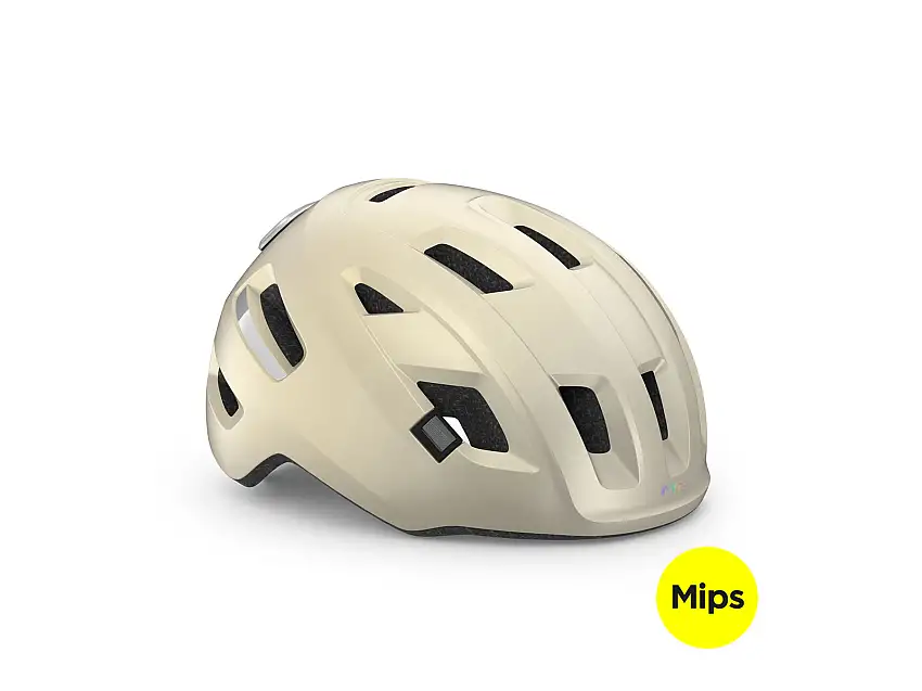 Cykelhjälm MET E-Mob Mips Vanilla Ice/Matt