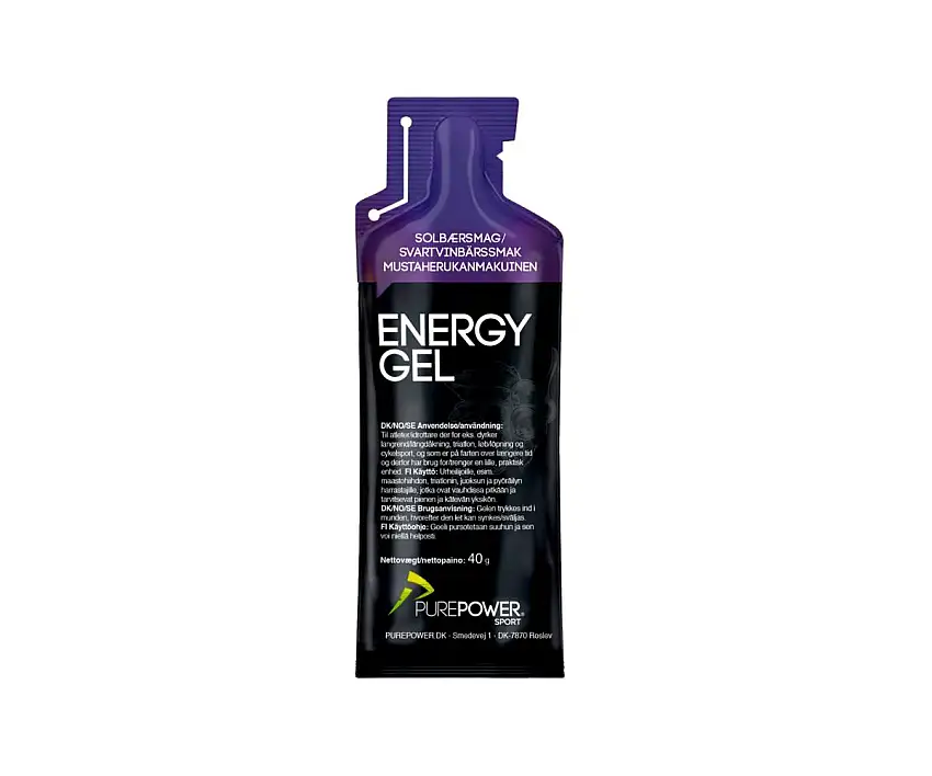 Energigel PurePower Svartvinbär 40 g