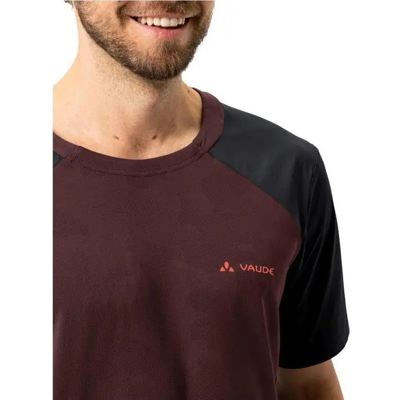 Cykeltröja Vaude Moab Pro SS Shirt Men Dark Oak