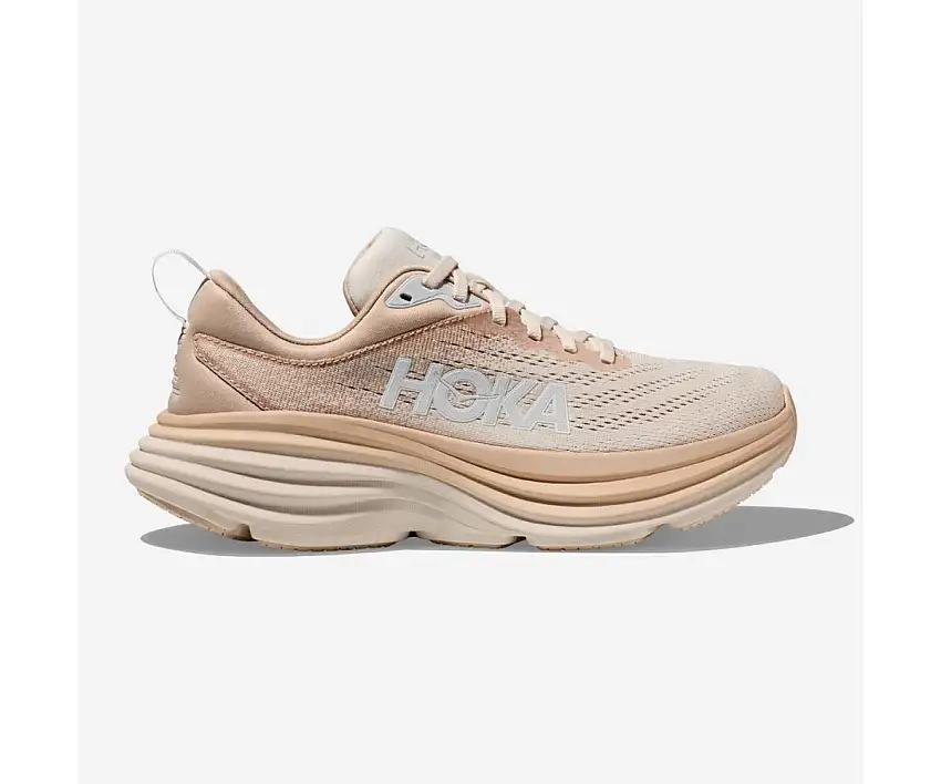 Hoka Löparskor Bondi 8 herr Shifting Sand/Eggnog