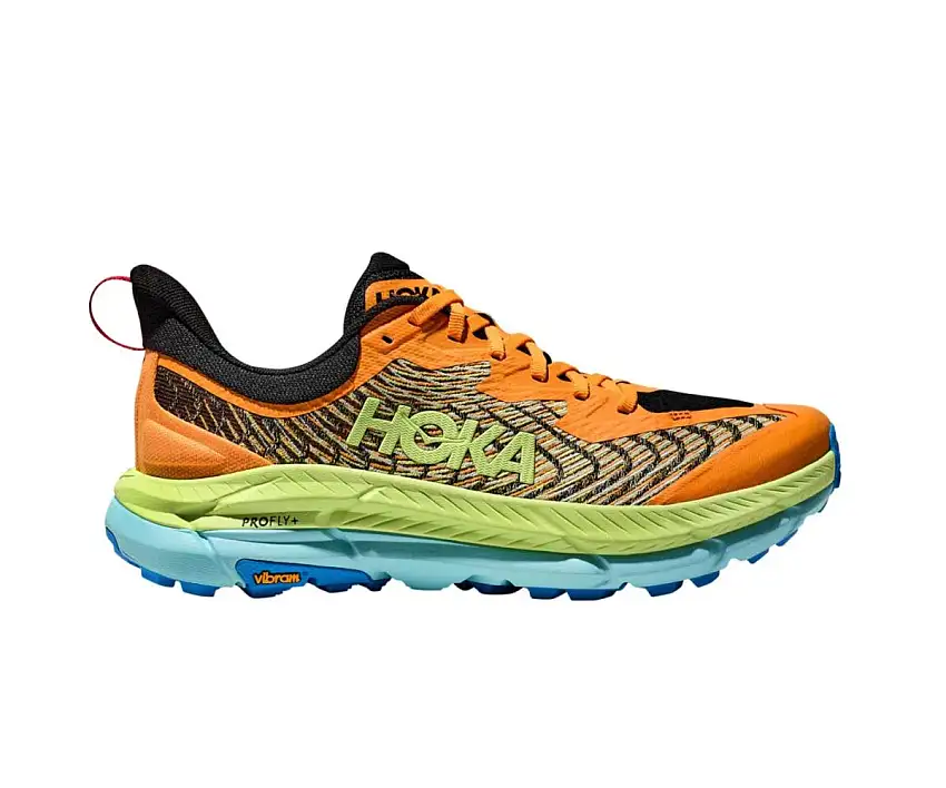Hoka Löparskor Mafate Speed 4 herr Solar Flare/Lettuce