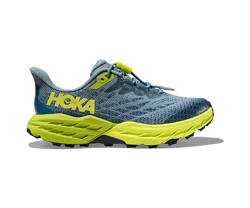 Hoka Löparskor Speedgoat 5 unisex Stone Blue/Dark Citron