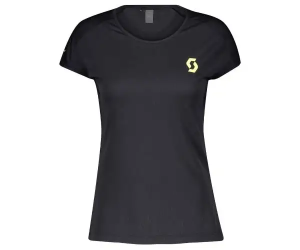 Scott Löpartröja RC Run Team S/Sl Shirt Black/Yellow Dam