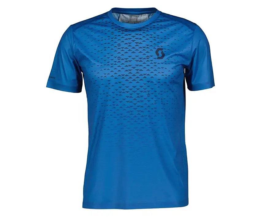 Scott Löpartröja RC Run Short Sleeve Black/Midnight Blue Herr