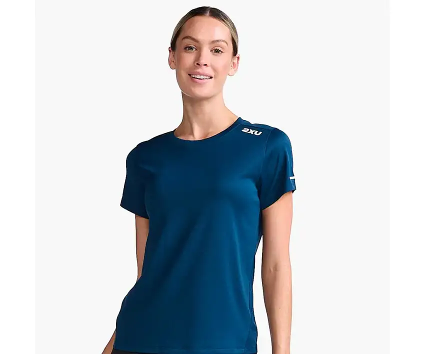 2XU Löpartröja Aero Tee Moonlight/White Dam
