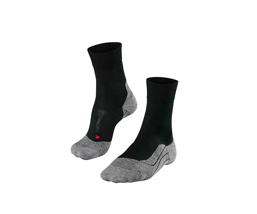 Falke Löparstrumpor Ru4 Wool Blackmix herr