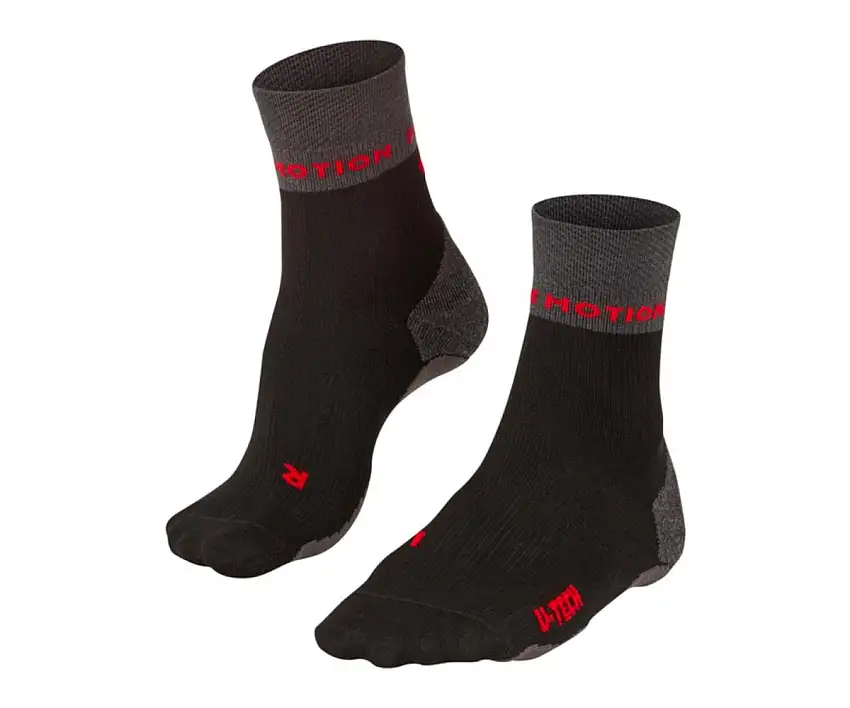 Falke Löparstrumpor Ru TRUE Motion Nevos Black dam