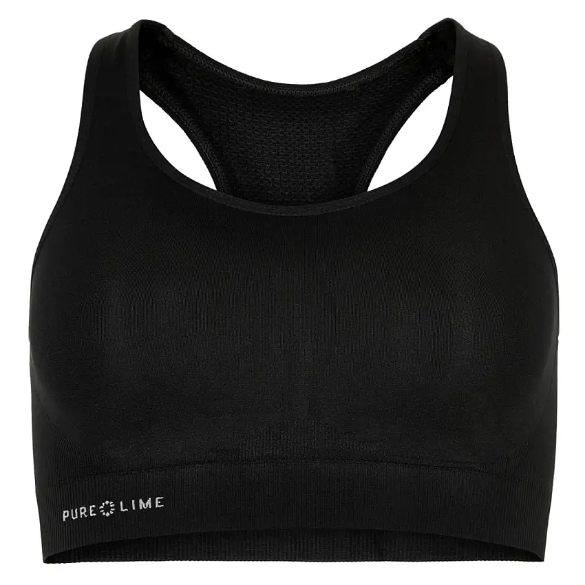 Purelime Sport-BH Seamless Bra Top dam Black