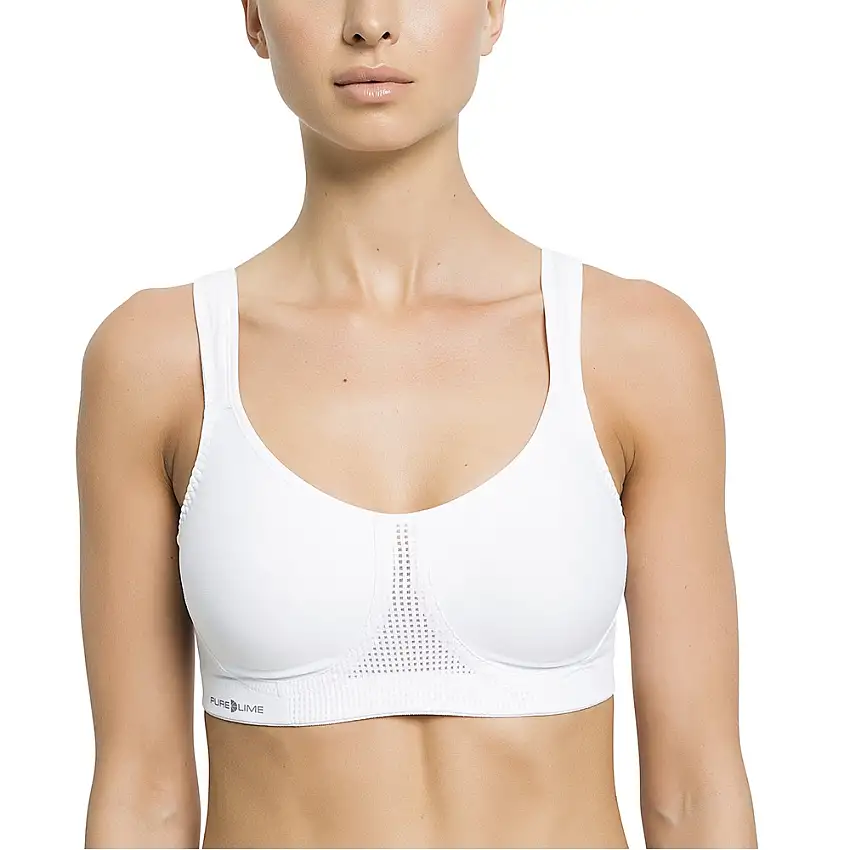 Purelime Sport-BH Support Bra - High Impact dam White