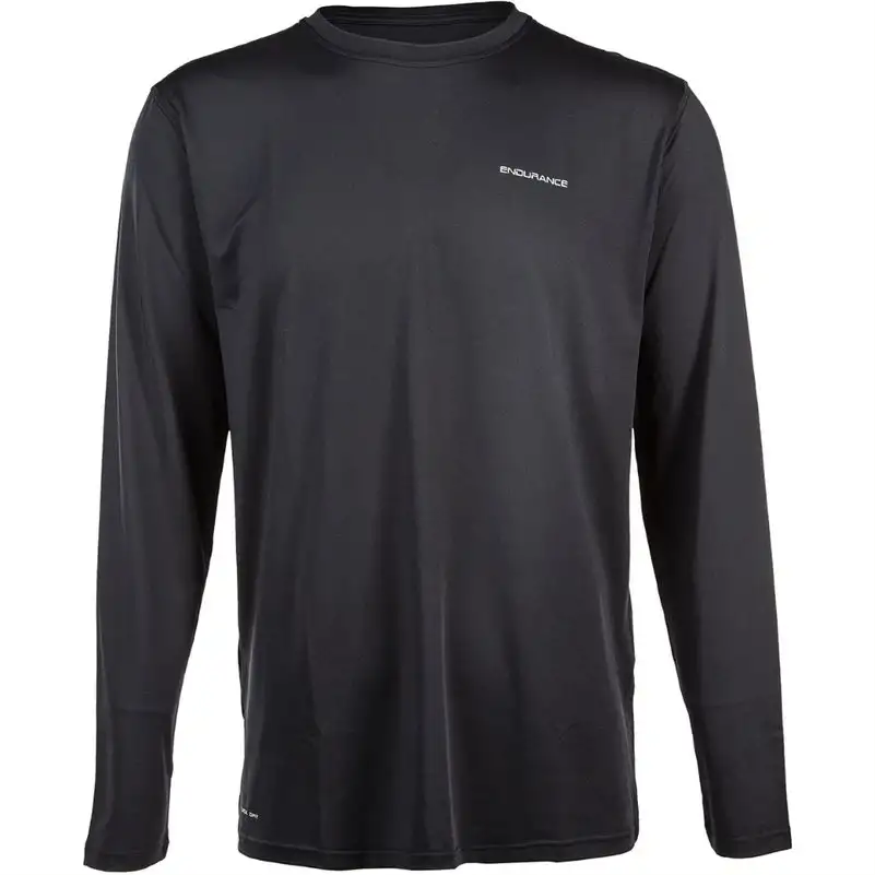 Endurance Löpartröja Kulon Perf. Long Sleeve T-Shirt herr Black