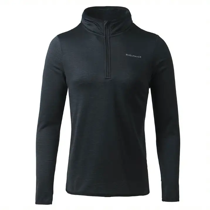 Endurance Löpartröja Vironic Waffle Melange Midlayer dam Black