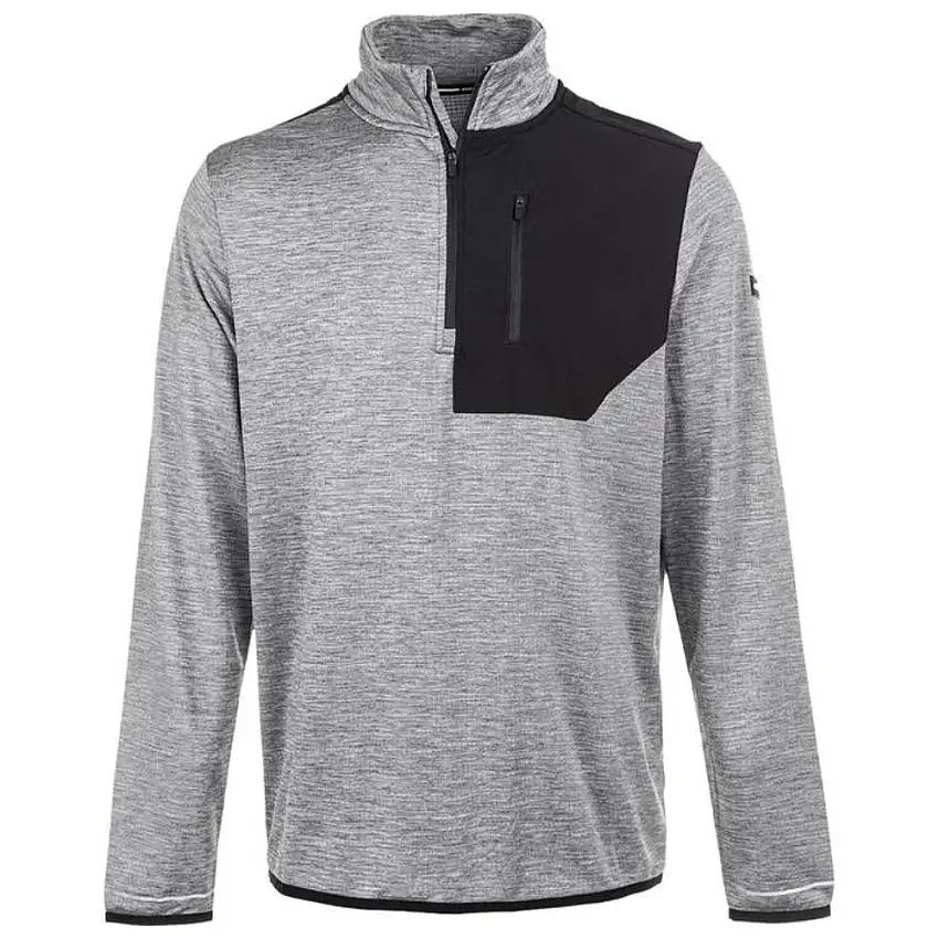 Endurance Löpartröja Leoming Midlayer herr Mid Grey Melang