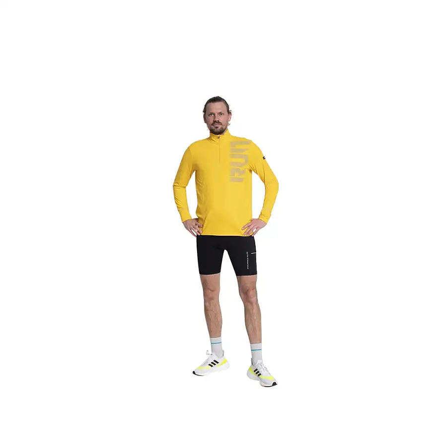 Endurance Löpartröja Cront Midlayer herr Spectra Yellow
