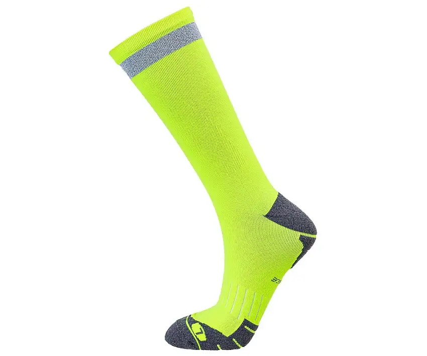 Endurance Löparstrumpor Torent Reflect. Mid Length Running Sock dam Safety Yellow