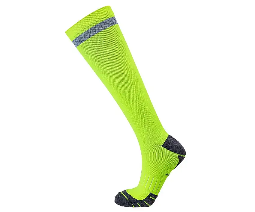 Endurance Löparstrumpor Torent Reflect. Long Compression Sock dam Safety Yellow
