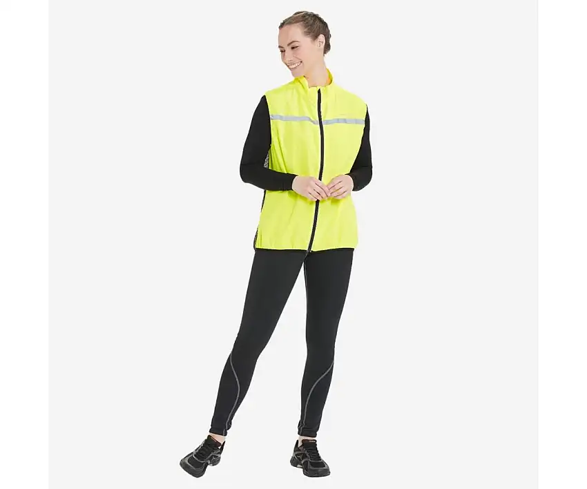 Endurance Löparväst Sindry Light The Night Vest dam Safety Yellow