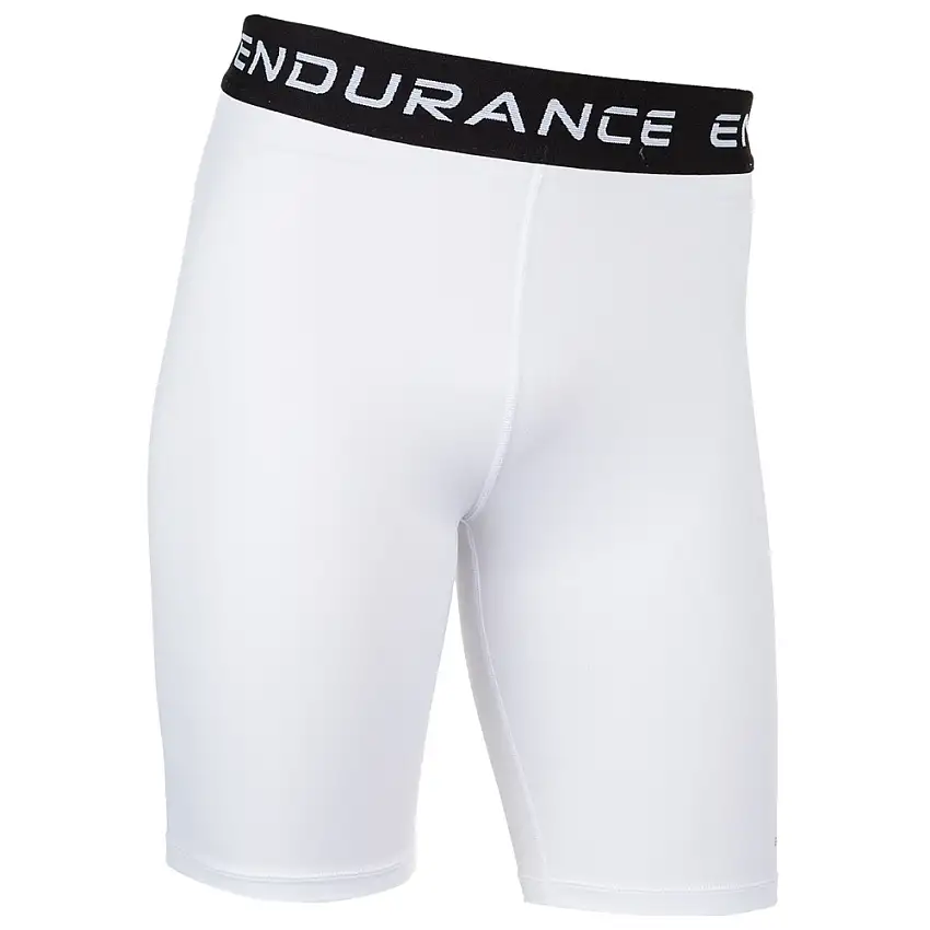 Endurance Löpartights Power Short Tights herr White