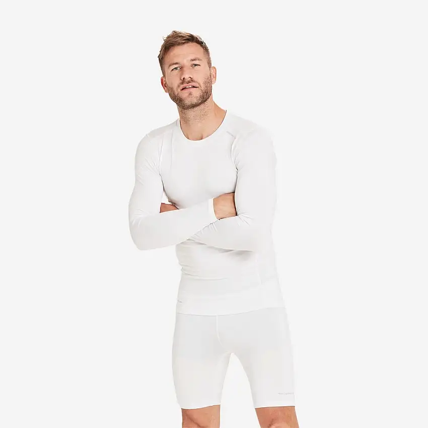 Endurance Löpartröja Power L/S Tee herr White