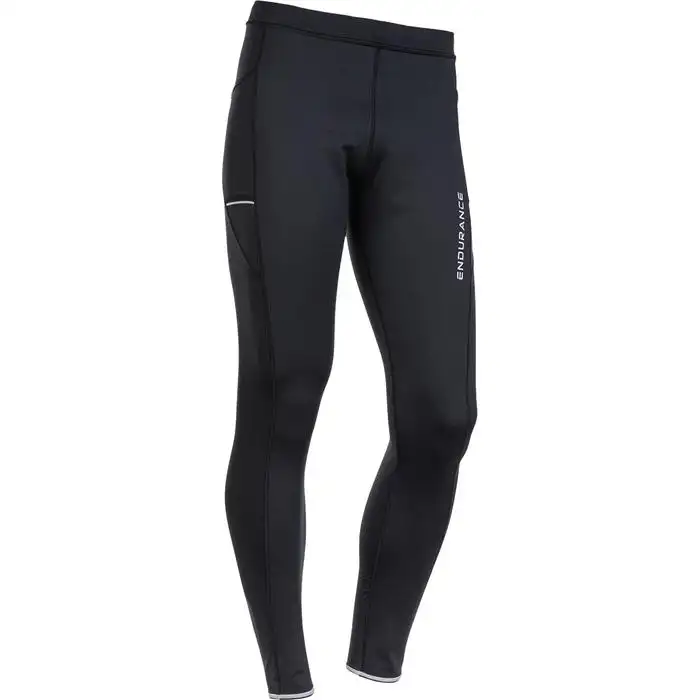Endurance Löpartights Energy Windblock Tights herr Black