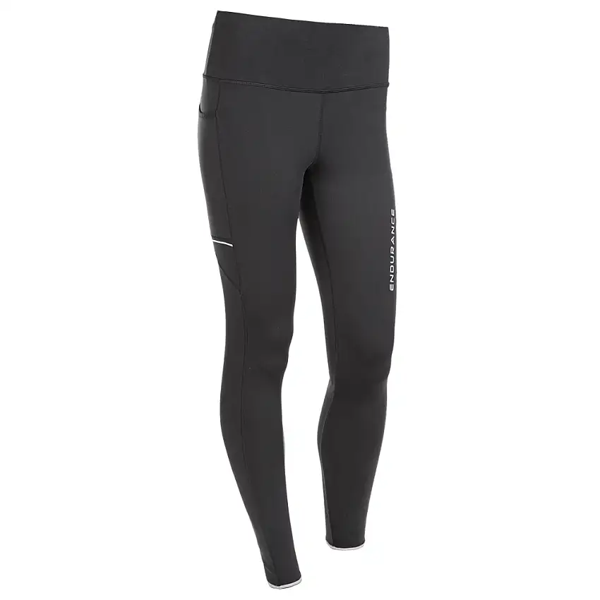 Endurance Löpartights Energy Long Tights dam Black
